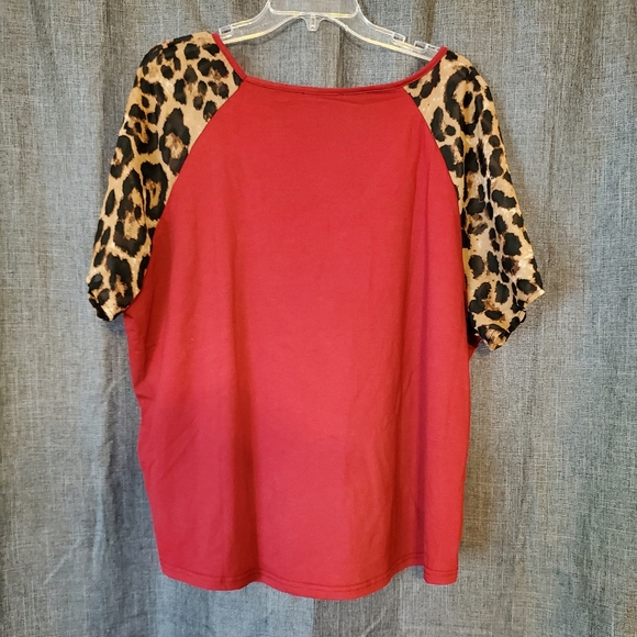 Women's plus size v neck casual blouse - Picture 8 of 8